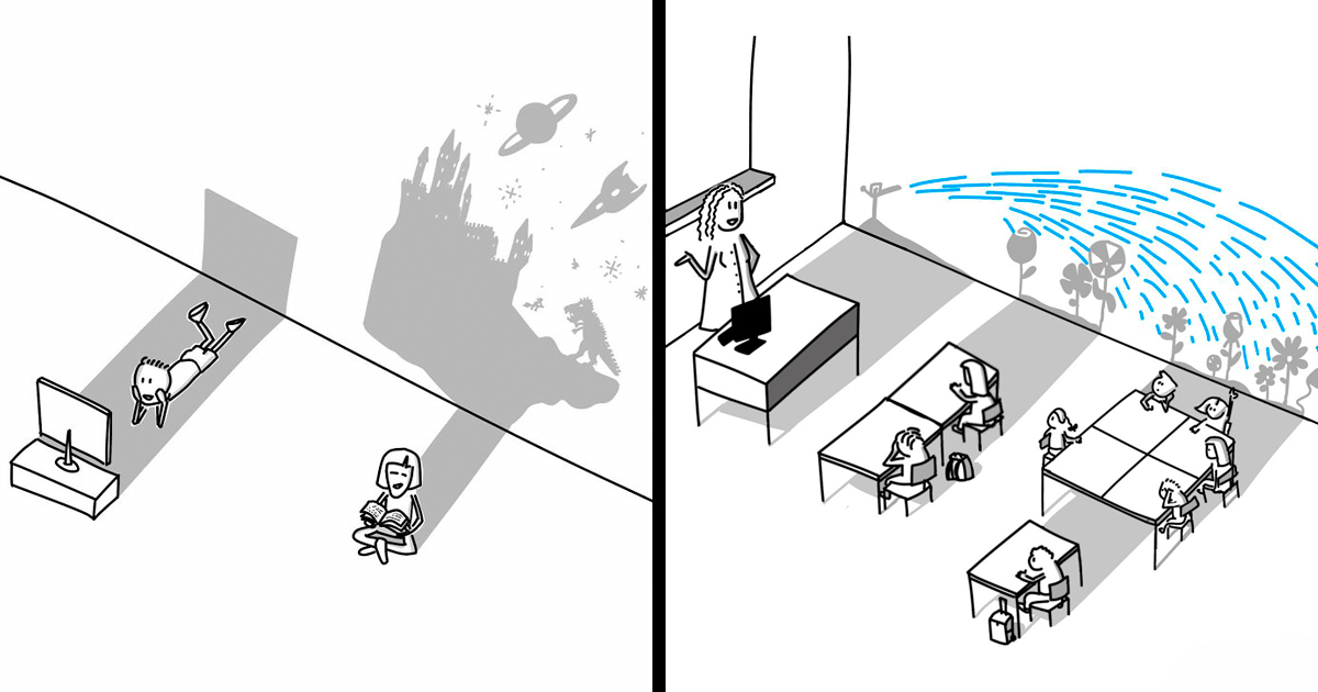 22 Heartwarming Illustrations That Use Shadows In Brilliant Ways