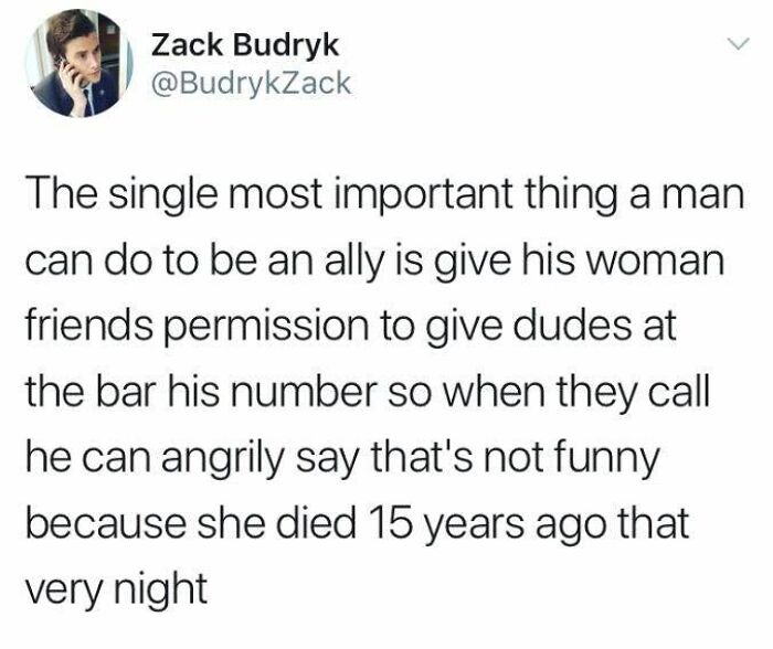 Screenshot of a tweet about a man's advice for wholesome people and having someone else's back.