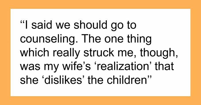 Man Pressures Wife To Have Children She Never Wanted, Gets A Harsh Reality Check 7 Years And 2 Kids Later