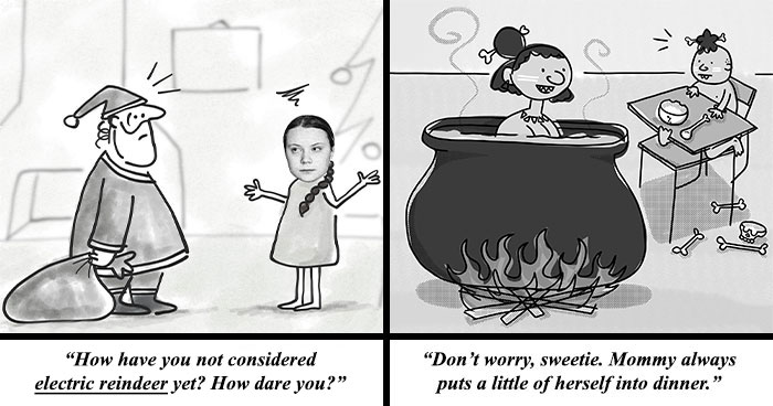 57 Witty Single-Panel Comics By This Artist That Take Everyday Ideas In Absurd Directions