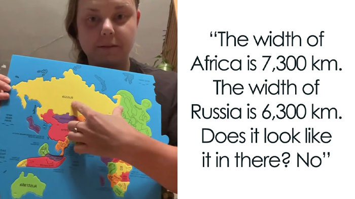 Woman Shows The Actual Scale Of The Continents, And It’s Crazier Than You Think