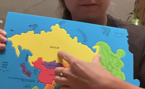 Woman Shows The Actual Scale Of The Continents, And It's Crazier Than You Think