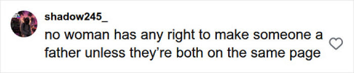 A comment on social media discussing a woman asking for childcare help from baby's dad. A comment on social media discussing a woman asking for childcare help from baby's dad.