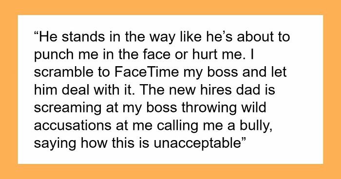 17YO Slacks Off At Work Every Day, Tells Dad To Ambush 19YO Colleague Over Made-Up Bullying Claims