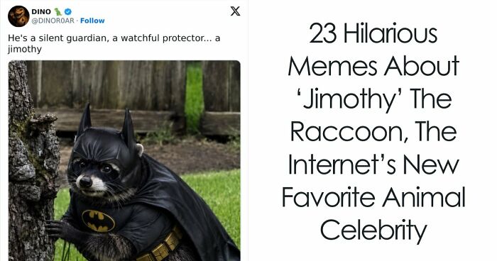 23 Memes That Capture The World’s Unhinged Obsession With An Unusually Shaped Raccoon Named “Jimothy”