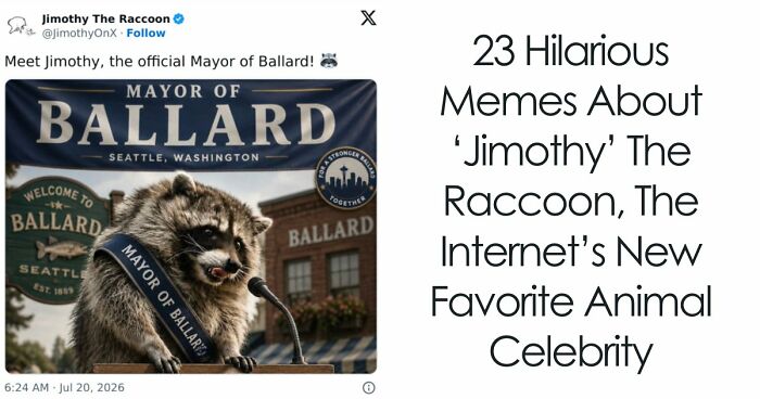 23 Memes That Capture The World’s Unhinged Obsession With An Unusually Shaped Raccoon Named “Jimothy”