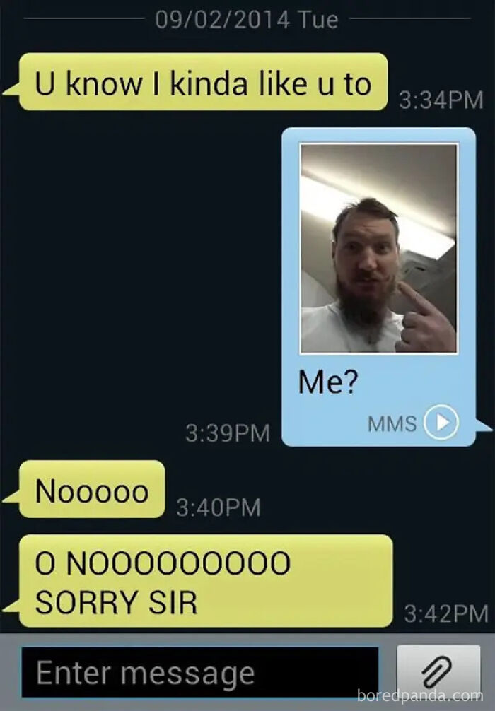 Hilarious wrong number texts: a person accidentally sends a romantic text to a stranger, leading to an apologetic correction.