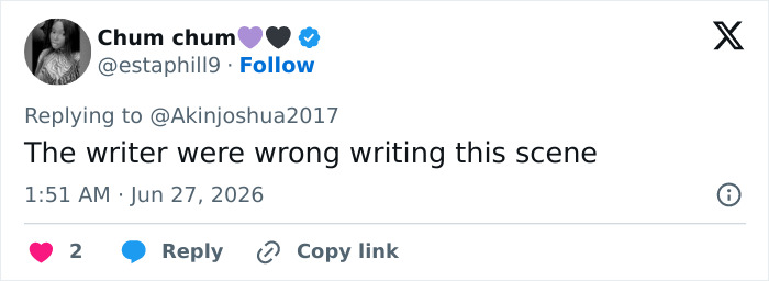 Social media comment about a Big Bang Theory scene, indicating producers tried to erase it. Social media comment about a Big Bang Theory scene, indicating producers tried to erase it.