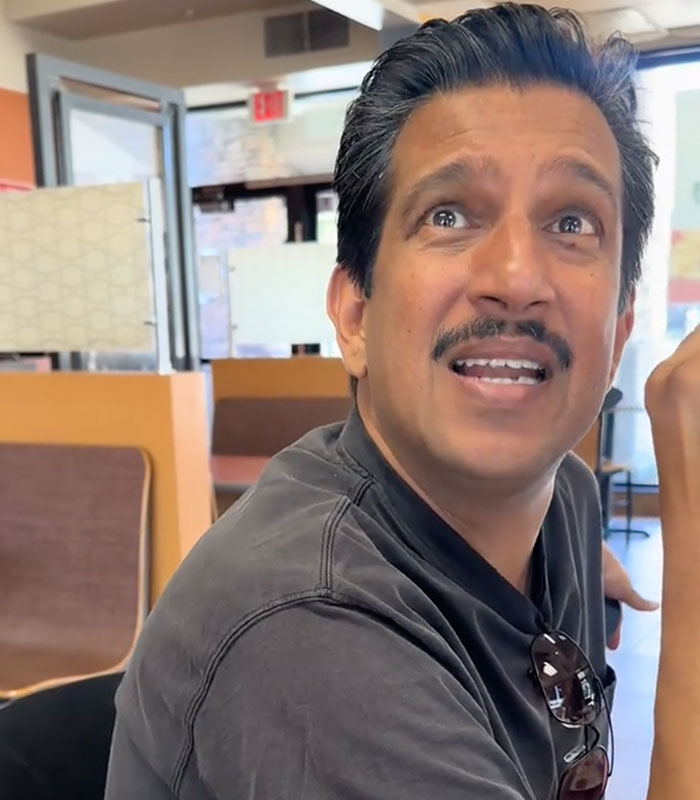 Woman Interrupts Family's Meal To Level Racist Insult At Dad, But His Response Has The Internet Applauding