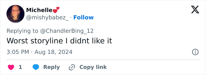 Twitter comment about a storyline from The Big Bang Theory, perhaps a creepy scene or hookup. Twitter comment about a storyline from The Big Bang Theory, perhaps a creepy scene or hookup.