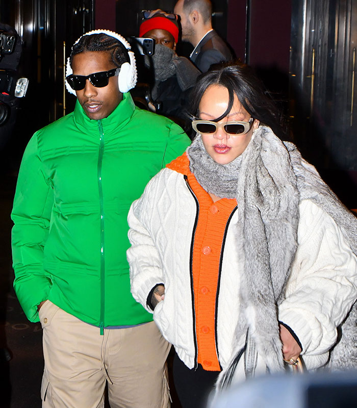 Rihanna and A$AP Rocky walking outdoors, bundled in winter wear. Their video sparked uproar online. Rihanna and A$AP Rocky walking outdoors, bundled in winter wear. Their video sparked uproar online.