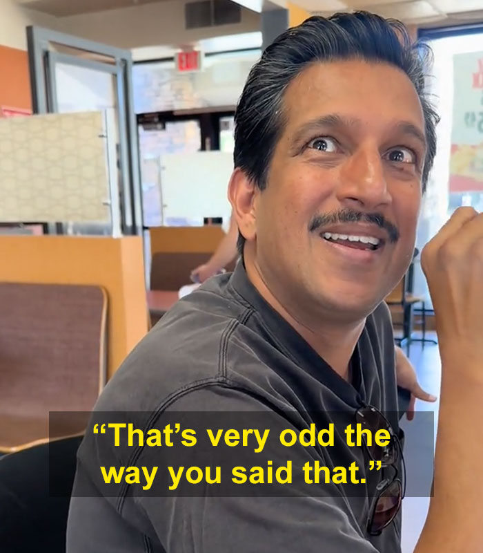Woman Interrupts Family's Meal To Level Racist Insult At Dad, But His Response Has The Internet Applauding
