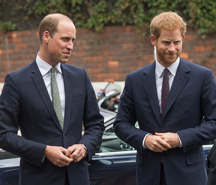 Prince William and Prince Harry standing together, showing tension between King Charles and Prince William. Prince William and Prince Harry standing together, showing tension between King Charles and Prince William.