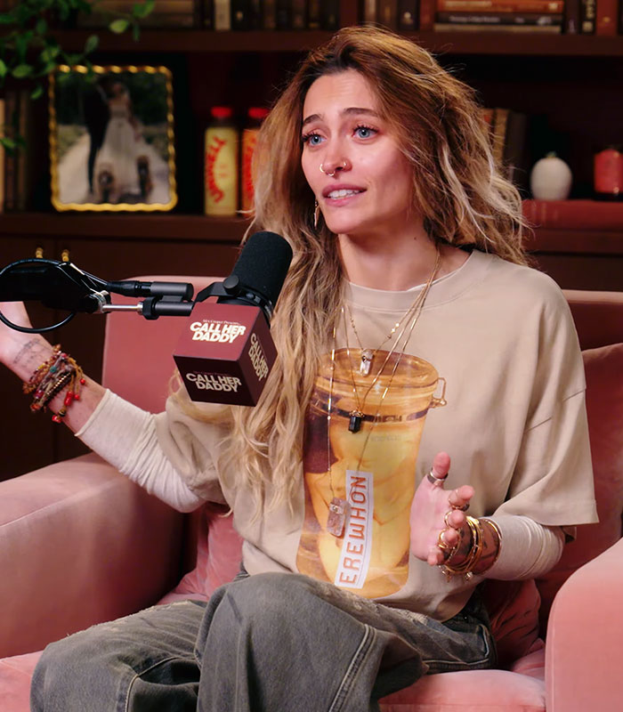 Paris Jackson on a podcast discussing life behind closed doors with Michael Jackson and his accusations. Paris Jackson on a podcast discussing life behind closed doors with Michael Jackson and his accusations.