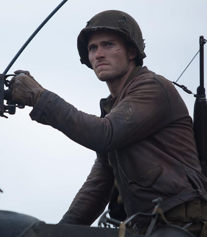 Scott Eastwood in a still from a film, portraying a soldier, following a tense on-set confrontation. Scott Eastwood in a still from a film, portraying a soldier, following a tense on-set confrontation.