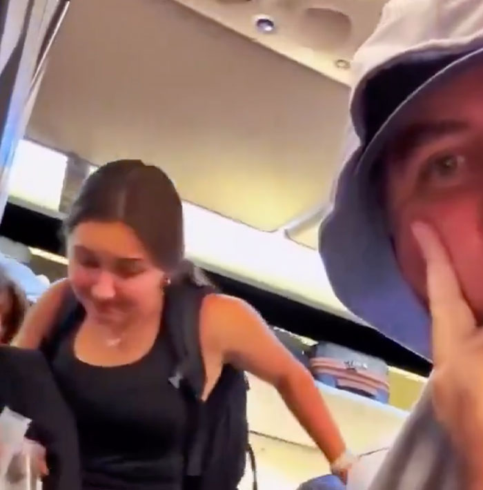 Family flying across the world to surprise their daughter.