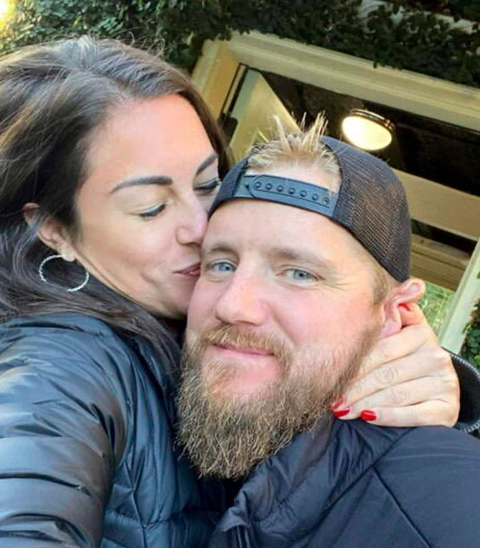 A happy couple, the bride and groom, embracing before the wedding day tragedy caused by a drunk woman. A happy couple, the bride and groom, embracing before the wedding day tragedy caused by a drunk woman.
