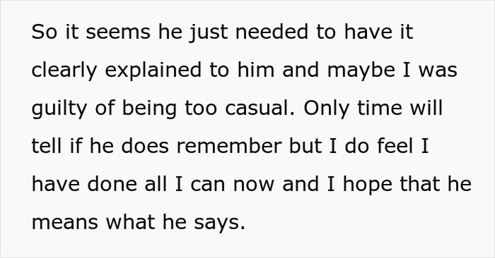 Woman's boyfriend forgets about her allergy; a text about hoping he remembers and means what he says after explanation. Woman's boyfriend forgets about her allergy; a text about hoping he remembers and means what he says after explanation.