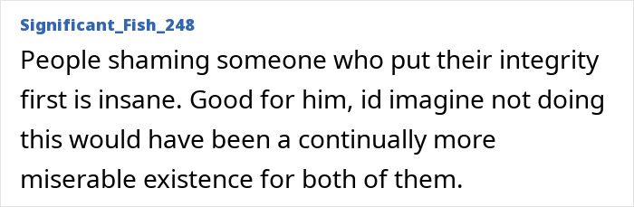 Screenshot of a comment: People shaming someone who put their integrity first is insane, supporting the rock star coming out as gay.