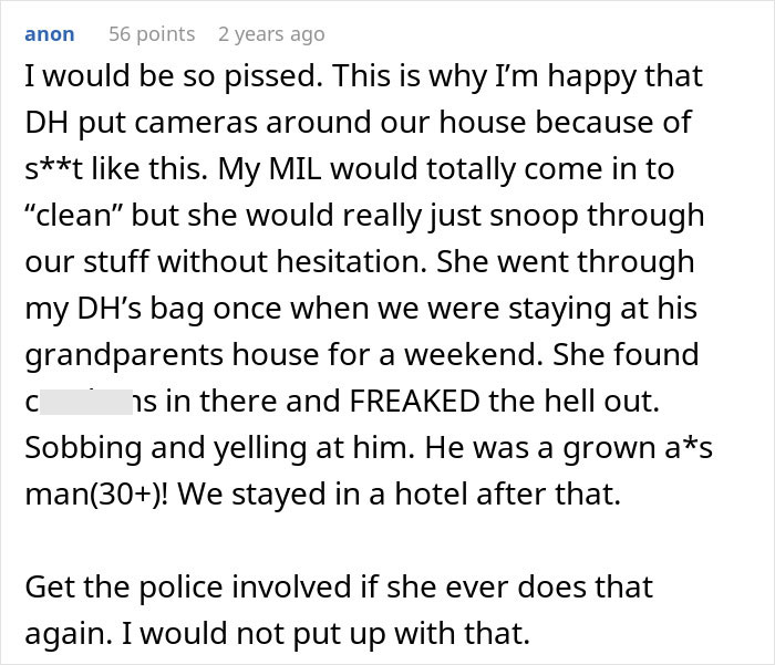 MIL Says She Sneaks Into Son’s Home To Clean, Cameras Show She Does Not Only That MIL Says She Sneaks Into Son’s Home To Clean, Cameras Show She Does Not Only That