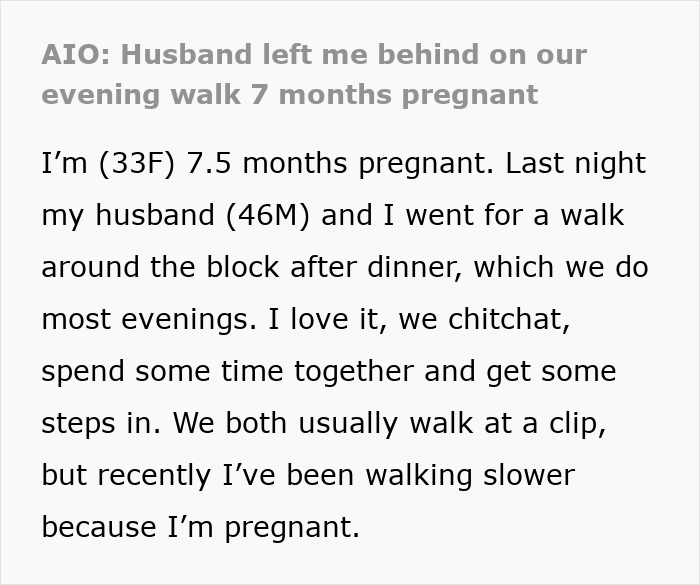 Screenshot of a text detailing a pregnant woman's experience, reflecting a husband left pregnant relationship. Screenshot of a text detailing a pregnant woman's experience, reflecting a husband left pregnant relationship.