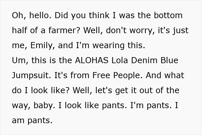12M People Are Losing It Over This Woman’s Demonstration Of Ridiculous Denim Jumpsuit 12M People Are Losing It Over This Woman’s Demonstration Of Ridiculous Denim Jumpsuit