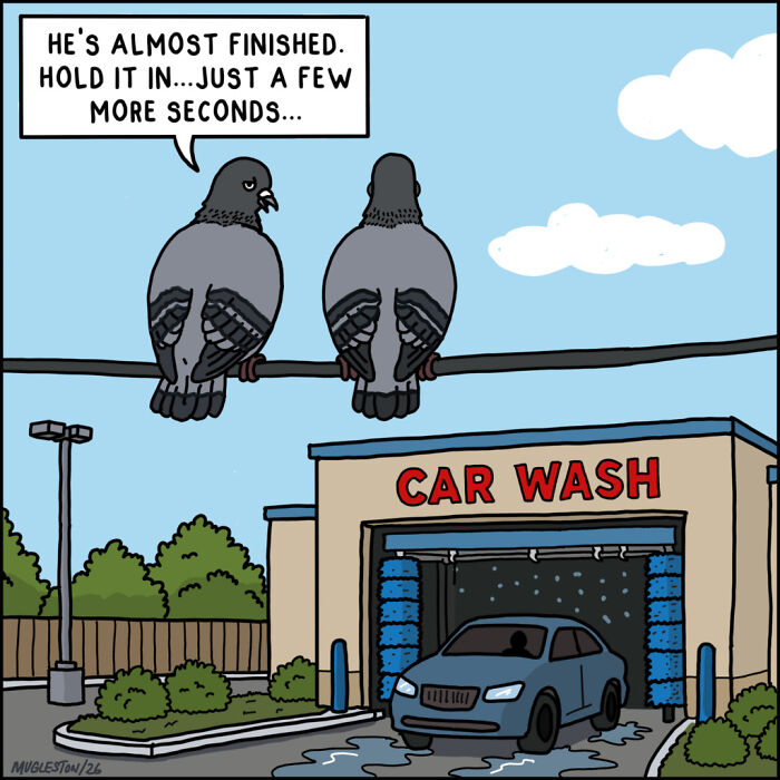 These 30 Single-Panel Cartoons Find The Humor In People Acting Way Too Calm During Absolute Chaos