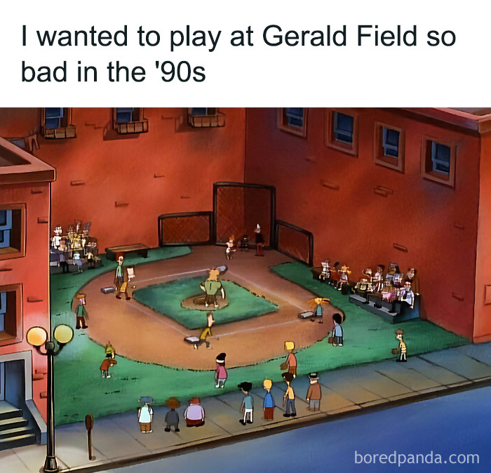 An animated baseball field, bringing nostalgia to people who experienced the magic of the 90s and 00s.
