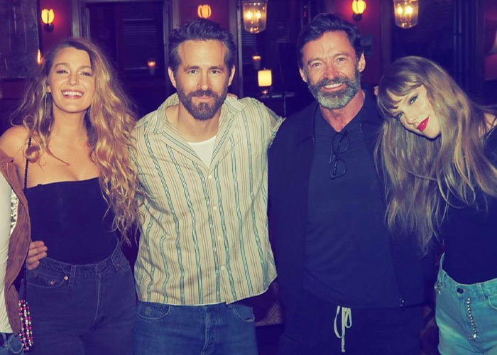 Taylor Swift with Blake Lively and Ryan Reynolds, amid rumors Taylor Swift cuts ties with Blake Lively's children. Taylor Swift with Blake Lively and Ryan Reynolds, amid rumors Taylor Swift cuts ties with Blake Lively's children.