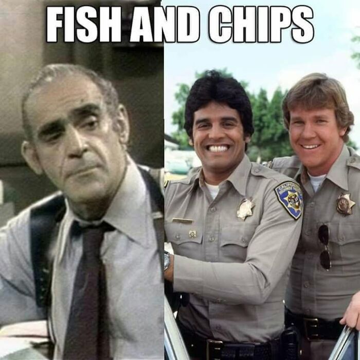 A split image of two classic TV show duos representing Gen X humor and pop culture.