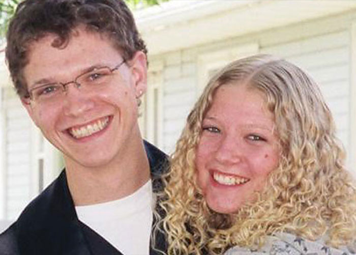 Brandon Swanson and his girlfriend, looking happy before the car crash incident.