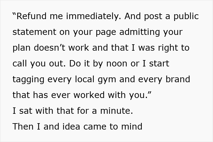 Fitness Coach Is Threatened By An Influencer, Finds The Perfect Way To Give Her What She Asked For Fitness Coach Is Threatened By An Influencer, Finds The Perfect Way To Give Her What She Asked For