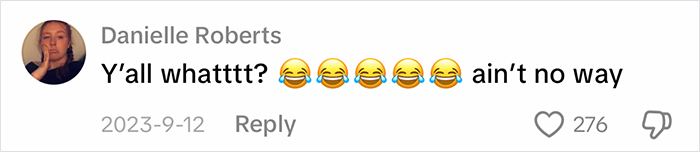 A comment on the blue-collar husbands trend, expressing disbelief with Yall whattttt? and laughing emojis. A comment on the blue-collar husbands trend, expressing disbelief with Yall whattttt? and laughing emojis.
