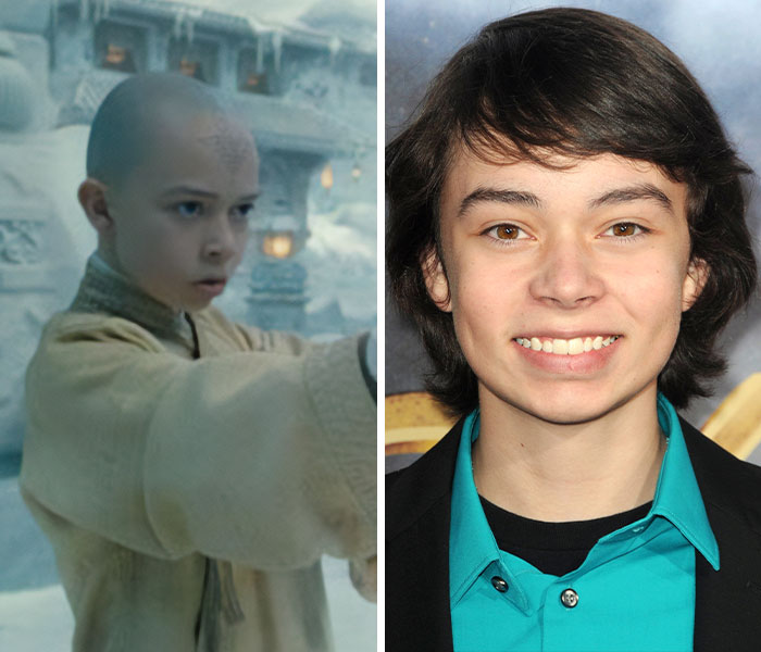 Noah Ringer as Aang and adult Noah Ringer, an actor who vanished from Hollywood.