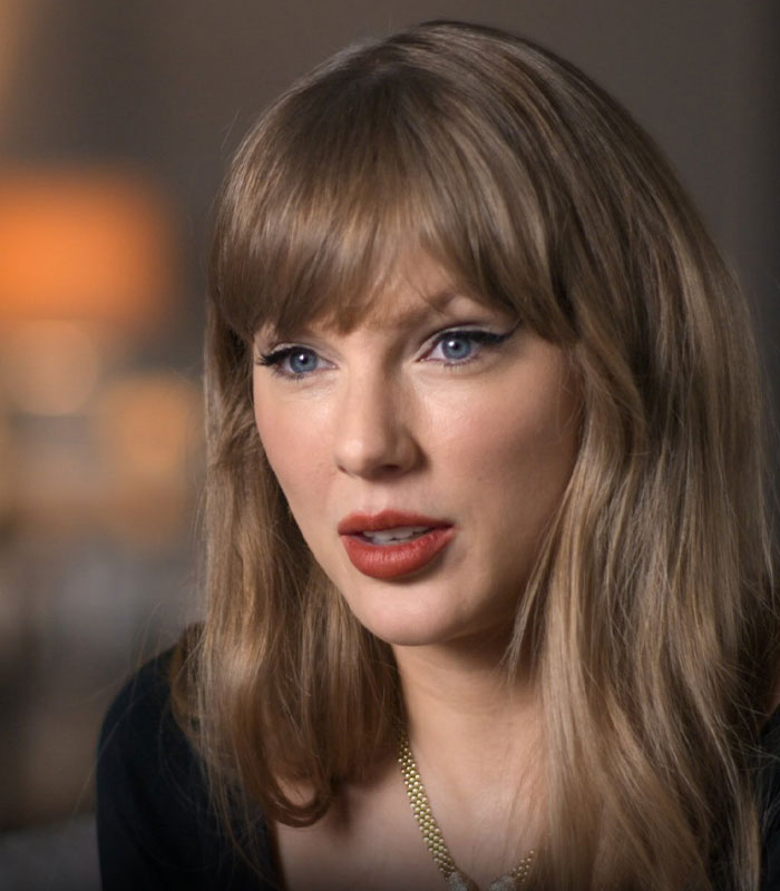 Taylor Swift in an interview, as reports circulate that Taylor Swift cuts ties with Blake Lively's children. Taylor Swift in an interview, as reports circulate that Taylor Swift cuts ties with Blake Lively's children.