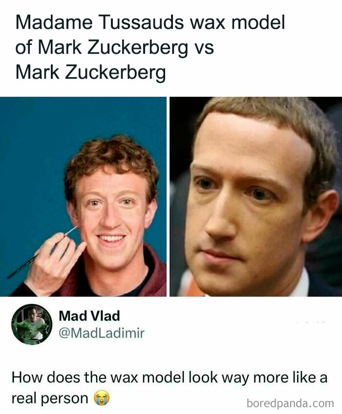 Zuckerberg, False Wax Impostor