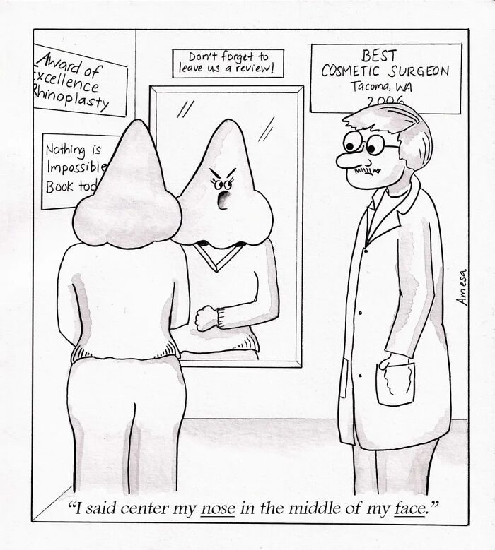 22 Clever Comics By Amesa That Turn Everyday Words Into Unexpected Jokes