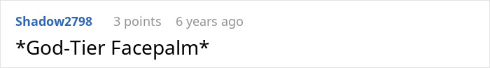A screenshot of a comment describing a facepalm moment regarding kids trespassing. A screenshot of a comment describing a facepalm moment regarding kids trespassing.