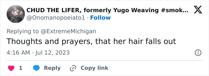 CHUD THE LIFER's tweet: a hair salon owner's fate discussed by transgender customers on social media. CHUD THE LIFER's tweet: a hair salon owner's fate discussed by transgender customers on social media.