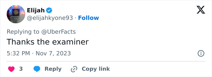 A Twitter user thanks the examiner, likely referring to the patient's autopsy that exposed the nurse's aide. A Twitter user thanks the examiner, likely referring to the patient's autopsy that exposed the nurse's aide.