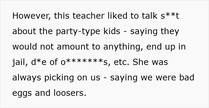 Woman Runs Into Insufferable Highschool Teacher 20 Years Later And Gets Proof That Karma Really Exists Woman Runs Into Insufferable Highschool Teacher 20 Years Later And Gets Proof That Karma Really Exists