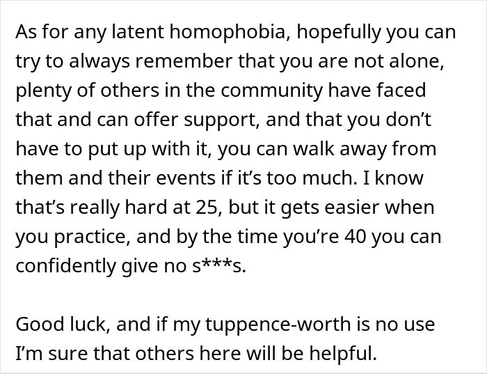 Text discussing support for latent homophobia, relevant to the wedding challenges with a future MIL. Text discussing support for latent homophobia, relevant to the wedding challenges with a future MIL.