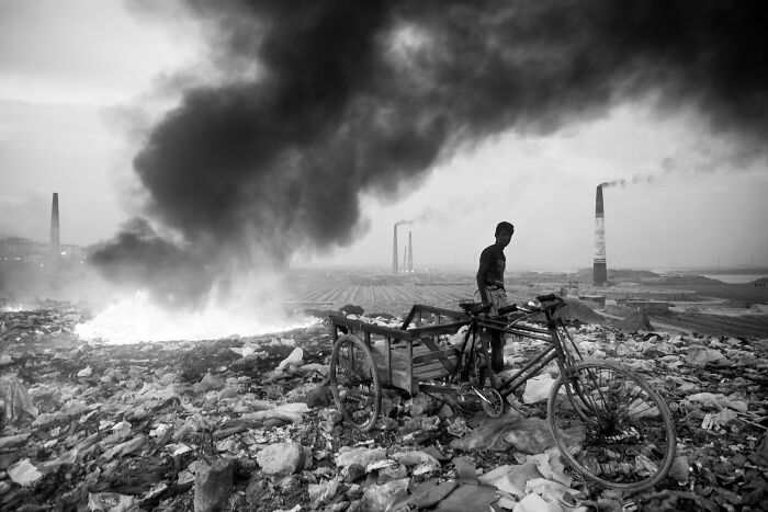 Environment, 3rd Place: Earth Is Burning By Mithail Afrige Chowdhury