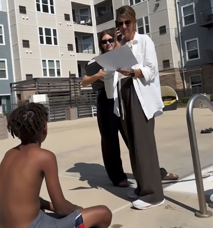 White Karen Confronts Dad And His Kids At Pool, Demands They Show ID In Display Of "Disgusting Behavior"