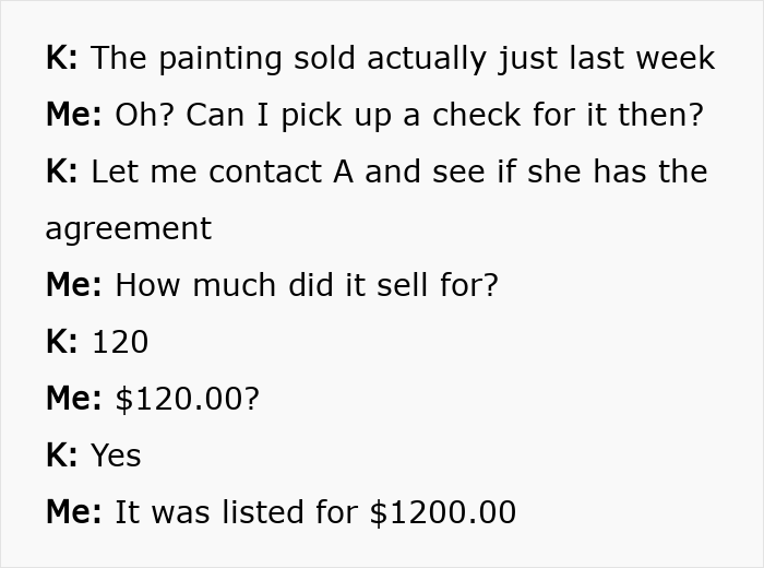 Store Owner Asks Artist To Talk To Her Through A Lawyer Thinking It Would Scare Them But She Gets A Letter Store Owner Asks Artist To Talk To Her Through A Lawyer Thinking It Would Scare Them But She Gets A Letter