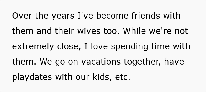 Text about friends and wives going on vacations together. An affair gets exposed, taking down more cheaters. Text about friends and wives going on vacations together. An affair gets exposed, taking down more cheaters.