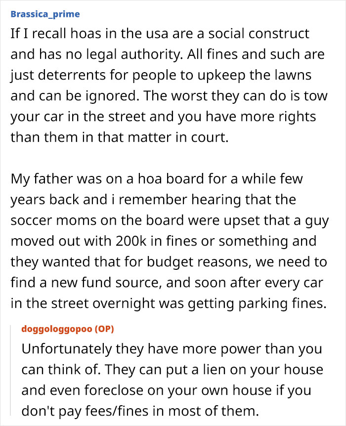 A homeowner faces HOA fines, then fights back, revealing HOAs have power to issue liens and foreclose on properties. A homeowner faces HOA fines, then fights back, revealing HOAs have power to issue liens and foreclose on properties.