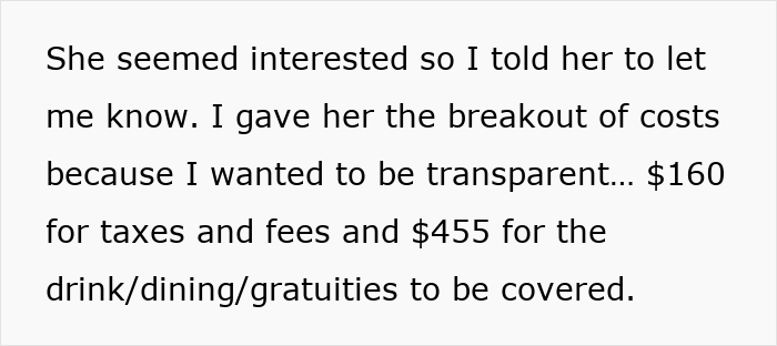 Friend Offers Woman A Cheap Trip, Decides To Cancel After She Immediately Starts Planning To Break Rules Friend Offers Woman A Cheap Trip, Decides To Cancel After She Immediately Starts Planning To Break Rules