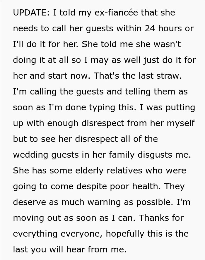 A screenshot of a Reddit post update about a bride furious with her future MIL and realizing the problem was her fiancee. A screenshot of a Reddit post update about a bride furious with her future MIL and realizing the problem was her fiancee.