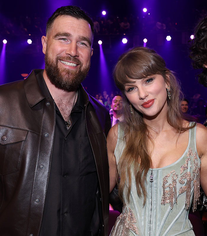 Taylor Swift with Travis Kelce, rumored to be cutting ties with Blake Lively's children. Taylor Swift with Travis Kelce, rumored to be cutting ties with Blake Lively's children.